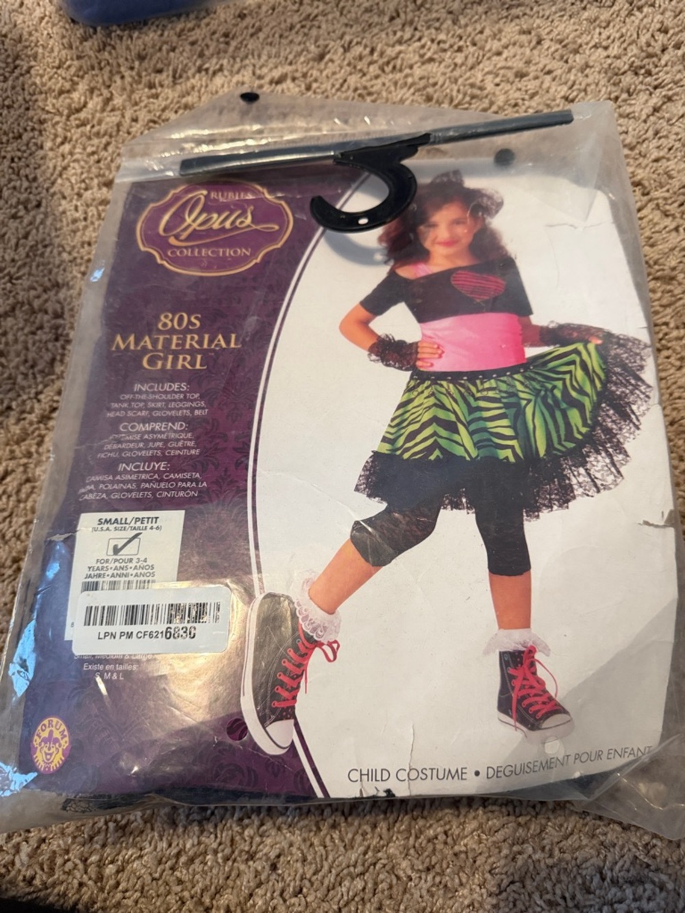 80s Material Girl Kids Costume - Pink & Green